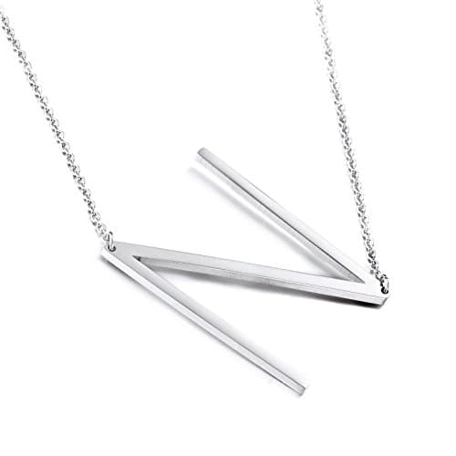 Big Letter Stainless Steel Initial Pendant Jewelry for Women Best Friends Gifts