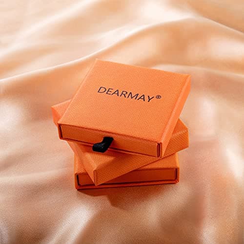 DEARMAY 14K Gold Women's Cute Tennis Beaded Link Dainty Bracelet