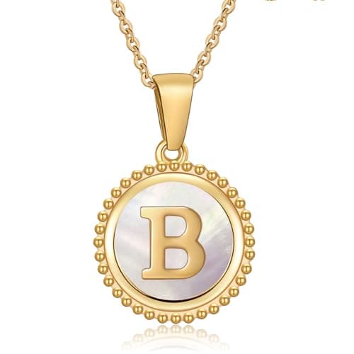 Cosie Lily Women's 14K Gold Plated Initial Alphabet Necklace