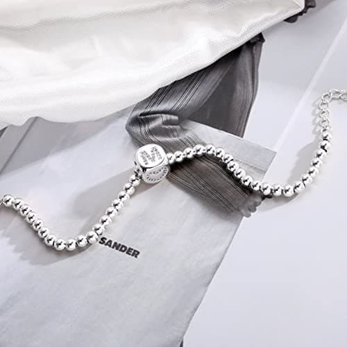 Yoosteel Trendy 14K Gold/Silver Plated Initial Bead Bracelet for Girls & Women
