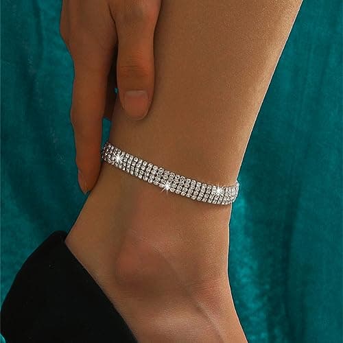 Sora Tuki Women's Waterproof Silver & Gold Anklets & Bracelets Stainless Steel Chain Jewelry