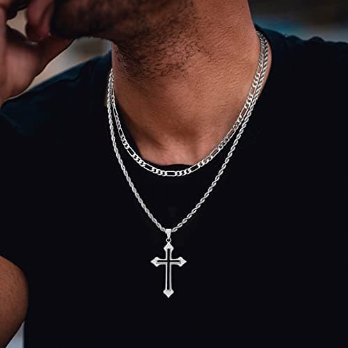 Men's Stainless Steel Cross Necklace