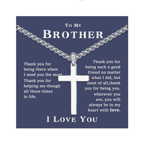 S925 Sterling Silver Cross Necklace for Men & Women