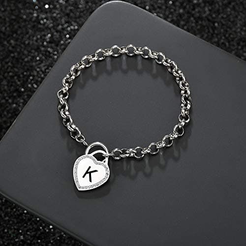 CaleesLLC Personalized Letter A to Z Charm Anklet for Women