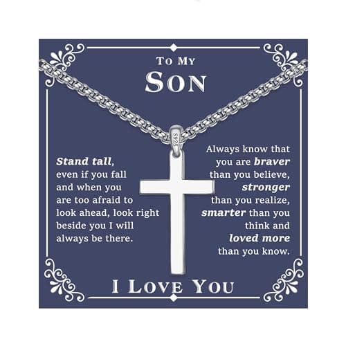 S925 Sterling Silver Cross Necklace for Men & Women