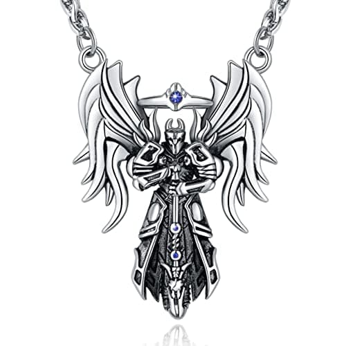 YAMI Angel Wings Dragon Pendant 316 Stainless Steel Necklace