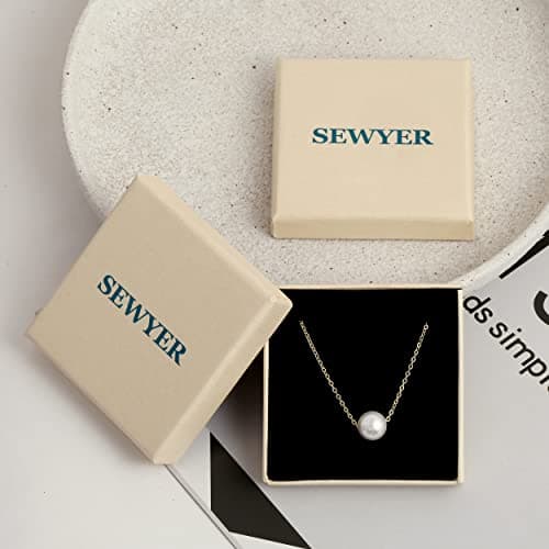 Sewyer Women's 14K Gold Plated Dainty Initial Necklace Personalized Letter Jewelry Gift