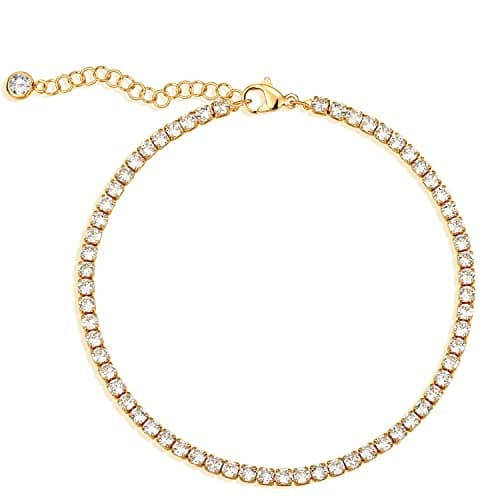 MEVECCO Gold Plated Dainty Anklet for Women Boho Beach Jewelry