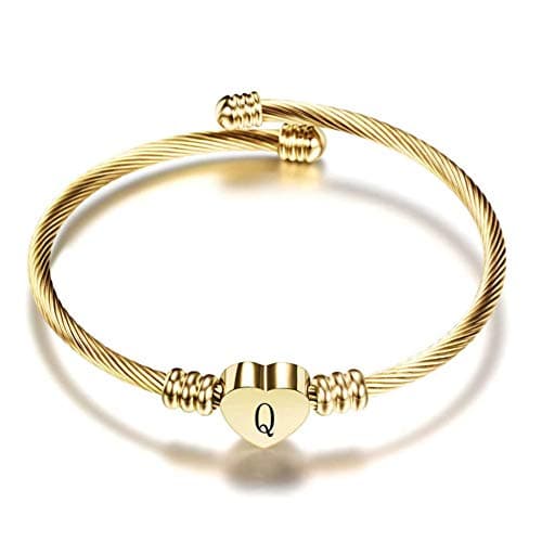 Personalized Initial Cuff Bracelets for Women