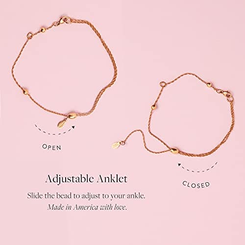 Alex and Ani Star of Venus Shiny Rose Gold Anklet