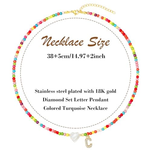 MJartoria Colorful Shell Choker Necklace for Women