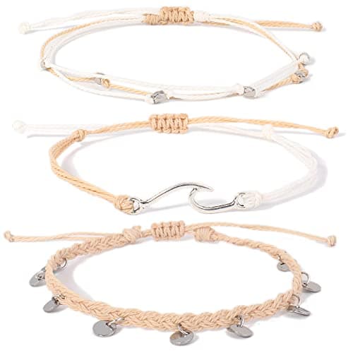 Lynnaneo WaterProof Stainless Steel Coin Anklet Boho Jewelry for Women