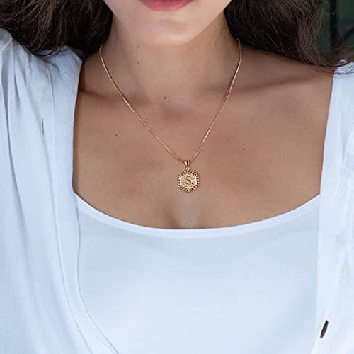 Layered Initial Necklaces for Women