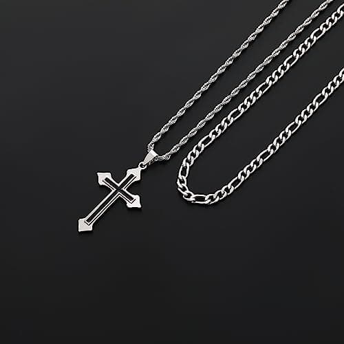Men's Stainless Steel Cross Necklace