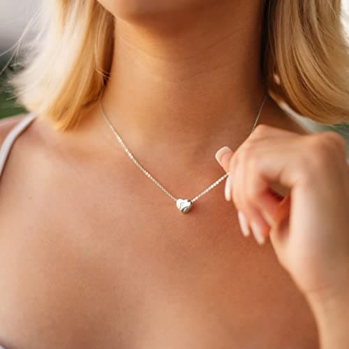 Monily Initial Heart Necklace for Women Gold Plated Choker