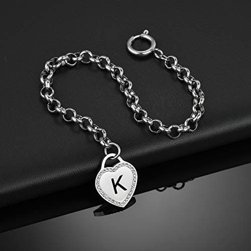 CaleesLLC Personalized Letter A to Z Charm Anklet for Women