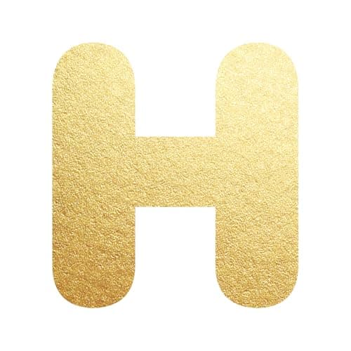 UHIBROS Gold Balloon Initial Necklace, Personalized 18K Gold Plated Alphabet Pendant