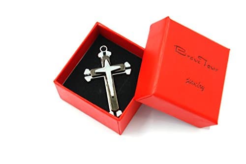 Brave Tour Men's Titanium Steel Cross Necklace