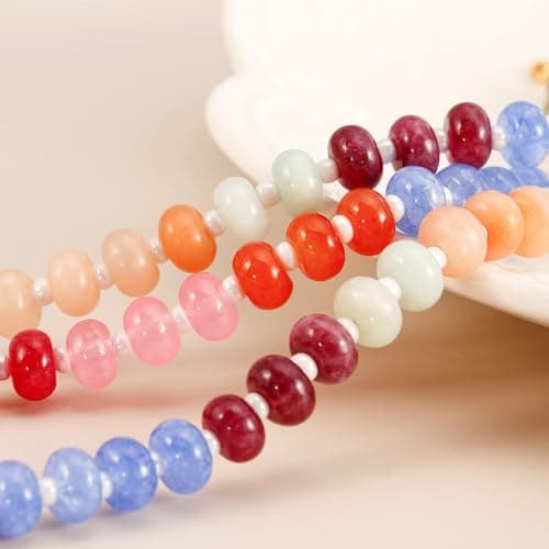 Hoifu Boho Gold-Plated Beaded Necklace with A-Z Pendant, Trendy Women's Beach Gift
