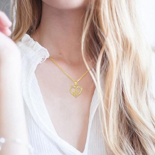 Unique Initial Necklaces for Women & Girls - Personalized Heart Letter Jewelry
