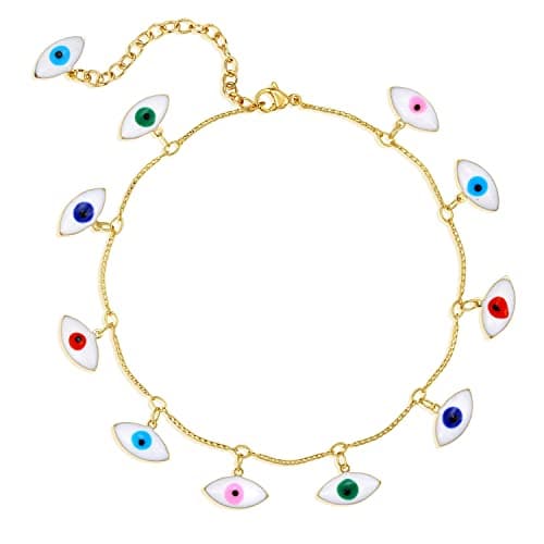 MEVECCO Gold Plated Dainty Anklet for Women Boho Beach Jewelry