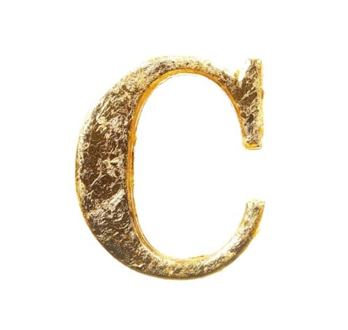 Wish 14k Real Gold Alphabet Initial Necklace for Women | Custom Charms | Birthday Gift