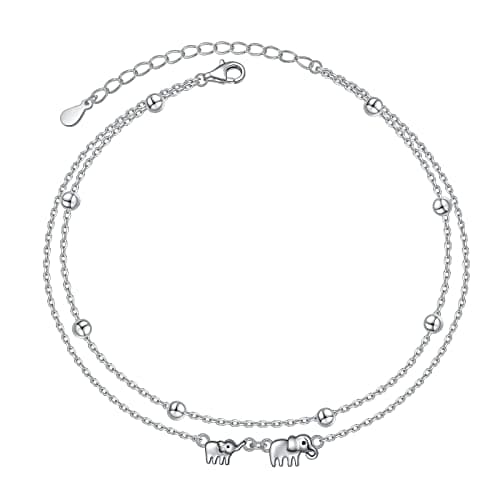 S925 Sterling Silver Evil Eye Starfish Heart Anklet for Women