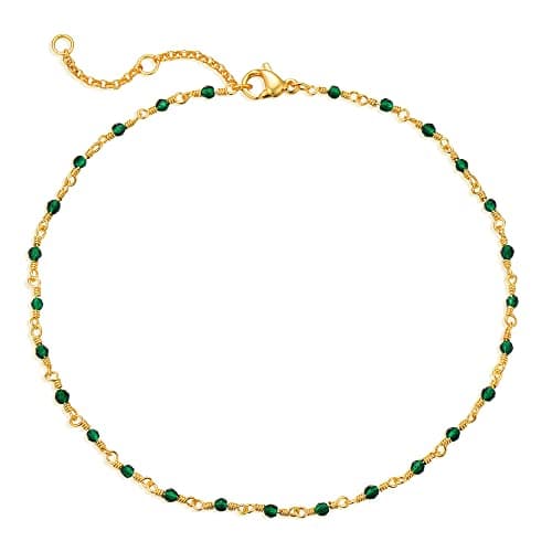 MEVECCO Gold Plated Dainty Anklet for Women Boho Beach Jewelry