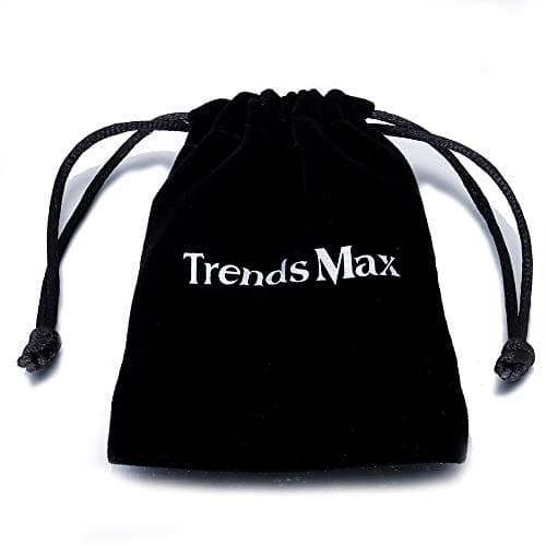 Trendsmax Yellow Gold Plated Stainless Steel A-Z Letter Necklace Mens Womens