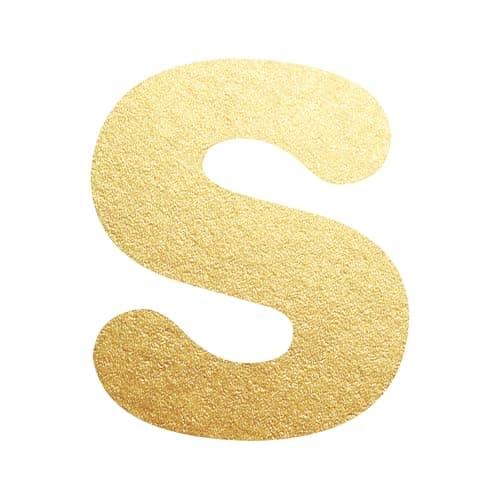 UHIBROS Gold Balloon Initial Necklace, Personalized 18K Gold Plated Alphabet Pendant