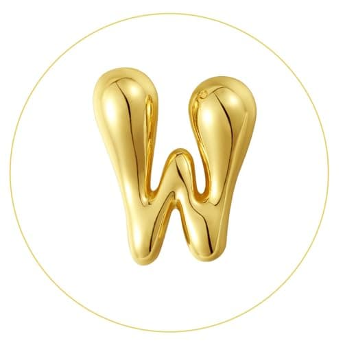 KissYan 14K Gold Plated Beaded Initial Bracelets A-Z Dainty Jewelry