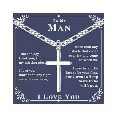 Premium Sterling Silver Cross Necklace for Men and Women