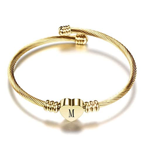 Personalized Initial Cuff Bracelets for Women