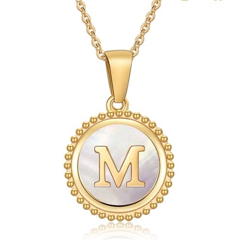 Cosie Lily Women's 14K Gold Plated Initial Alphabet Necklace