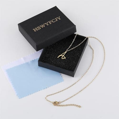 Personalized Gold Initial A-Z Pendant Heart Choker Jewelry for Women
