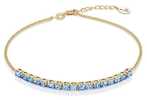 Waterproof 14K Gold & Sterling Silver Plated Anklets for Women