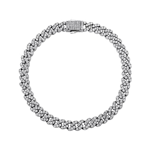 TOPGRILLZ Gold-Plated Cuban Link Anklets for Women Minimalist Foot Jewelry