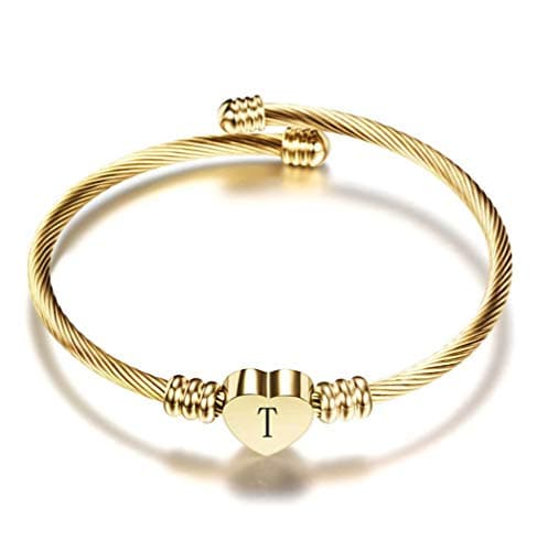 Personalized Initial Cuff Bracelets for Women