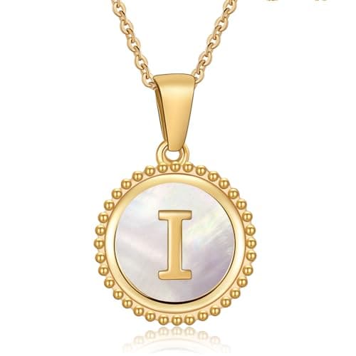 Cosie Lily Women's 14K Gold Plated Initial Alphabet Necklace