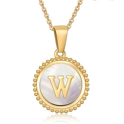 Cosie Lily Women's 14K Gold Plated Initial Alphabet Necklace