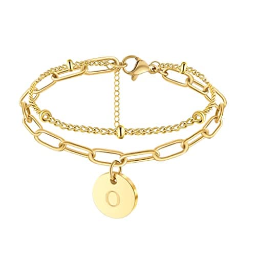 JoycuFF Gold Initial Bracelets for Womenråзнакомый_player_