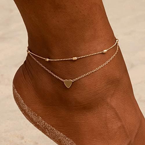 Kyerlyn Simple Chain Silver Plated Evil Eye Anklet for Women