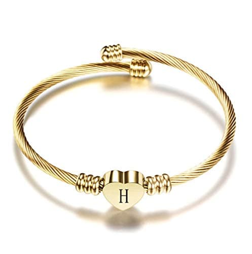 Personalized Initial Cuff Bracelets for Women
