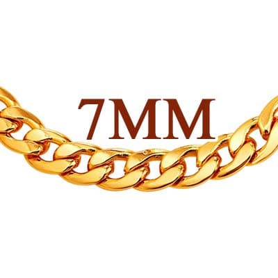18K Gold or Rose Gold Stainless Steel Heart/Rope/Figaro/Cuban Chain Ankletbracelet, 25-30 CM