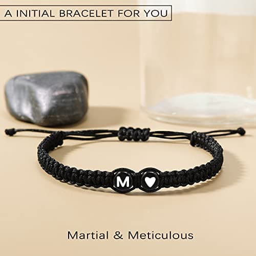 Trendy Btysun Initial Bracelets A-Z for Women and Friends Heart Link Gifts