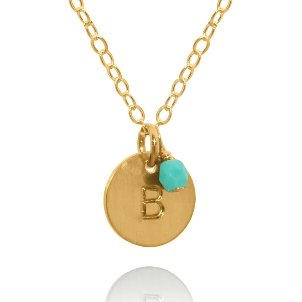 EFYTAL Dainty Gold or Silver Personalized Initial Necklace for Mom