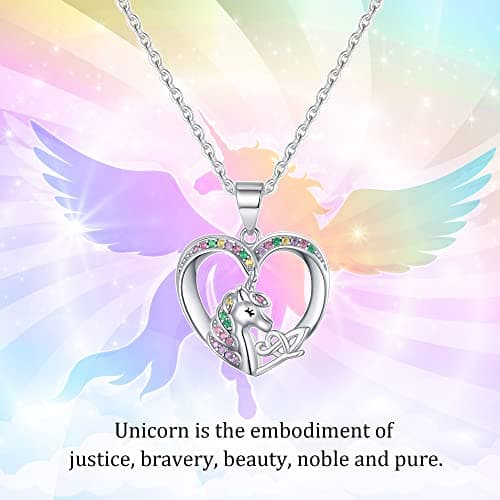 BRIJEWLIC Silver Cursive Initial CZ Heart Necklace for Girls & Teen Girls