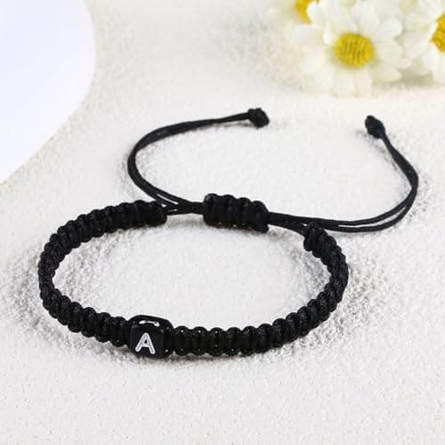 Summer Love Initial Bracelet for Couples & Friends Adjustable Friendship Jewelry