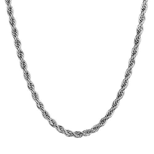 HolyFast Stainless Steel Twist Chain Necklace for Men & Women