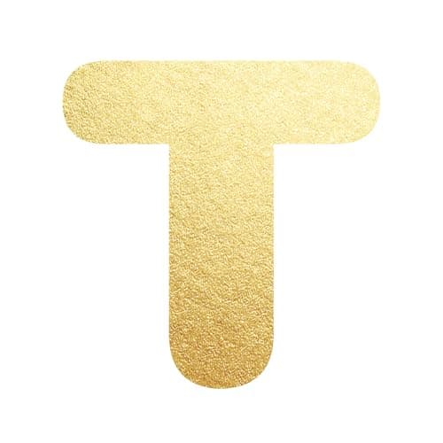 UHIBROS Gold Balloon Initial Necklace, Personalized 18K Gold Plated Alphabet Pendant